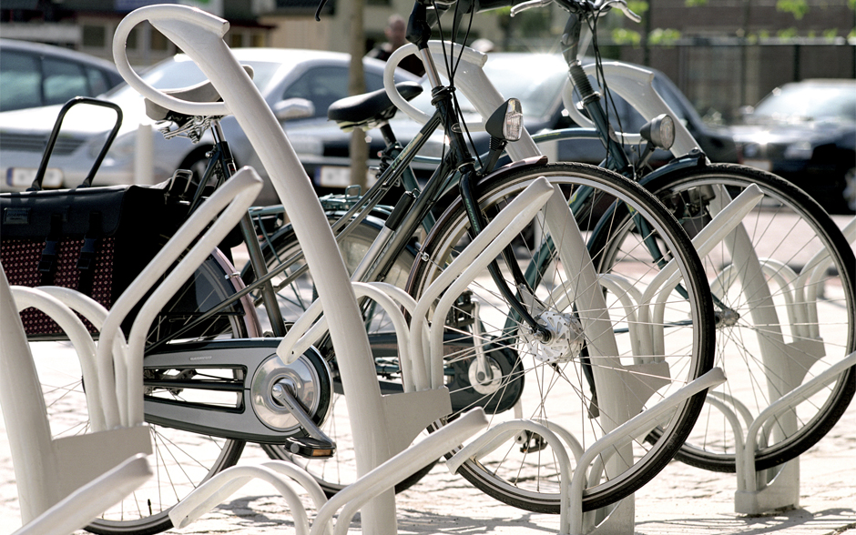 TuliP bicycle rack two-sided