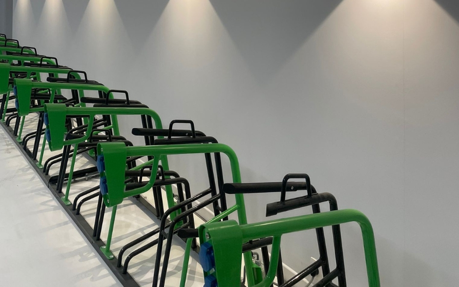 Fourchet+ bicycle rack with charging points