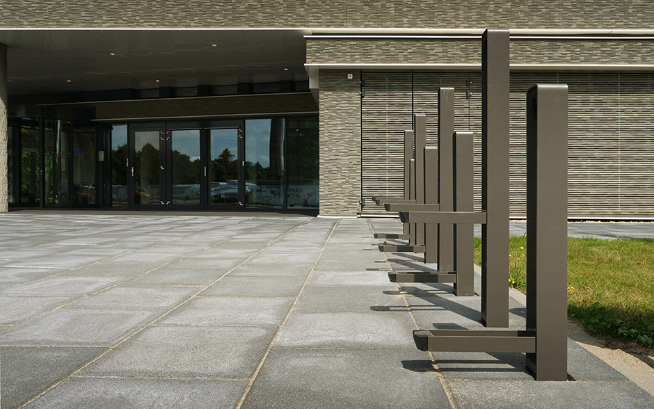 Construct steel bicycle rack