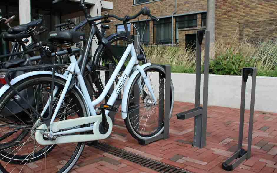 Construct steel bicycle rack