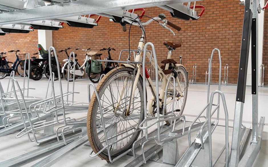 VelopA-Up two-tier bicycle rack