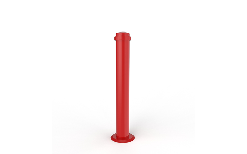 Traffic barrier pole steel