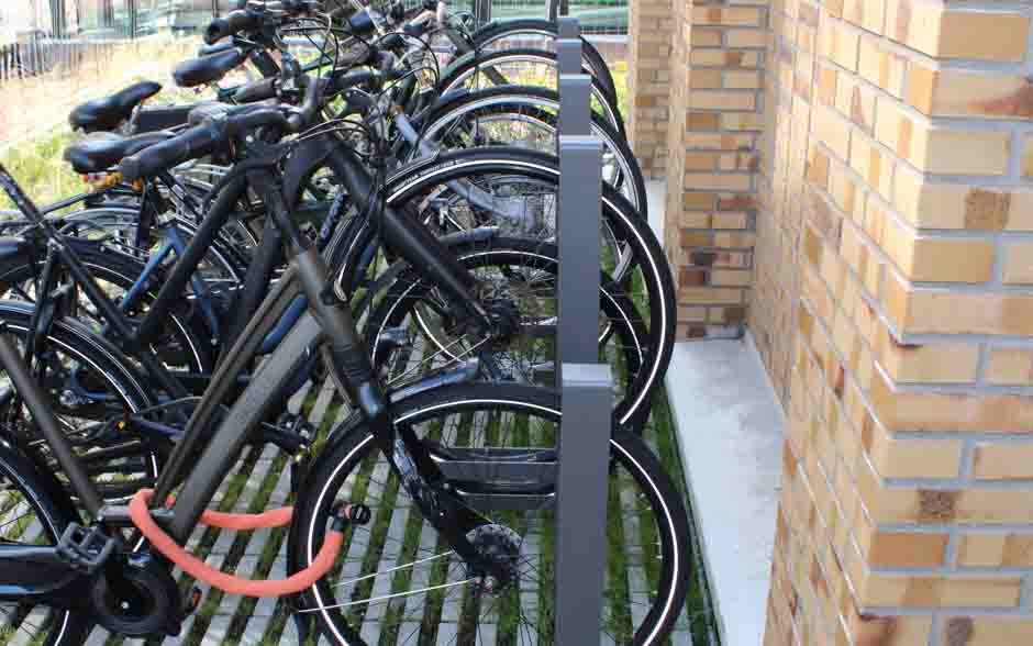 Construct steel bicycle rack