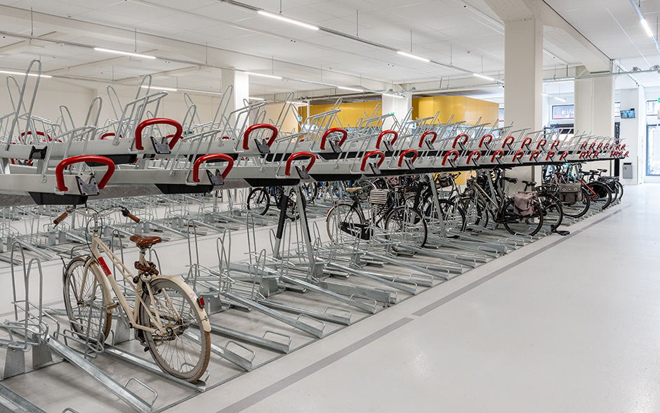 VelopA-Up two-tier bicycle rack