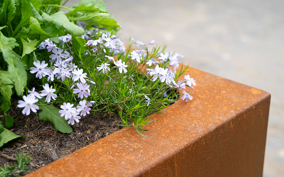 Reposa planter corten steel 500L