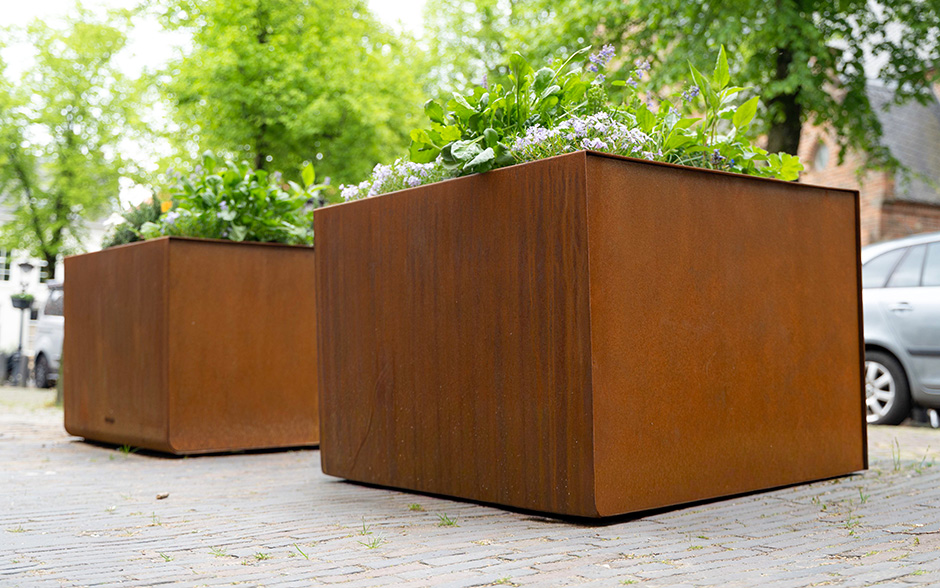 Reposa planter corten steel 500L