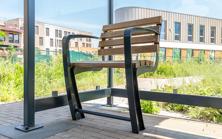 Vivanti chair for the elderly wood with backrest